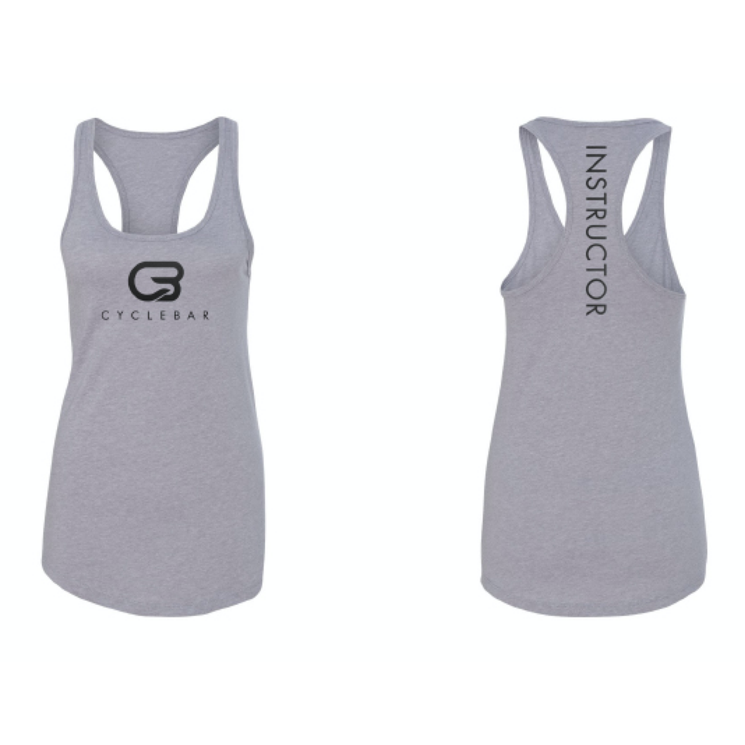 Instructor Womens Racer Tank - Heather Gray